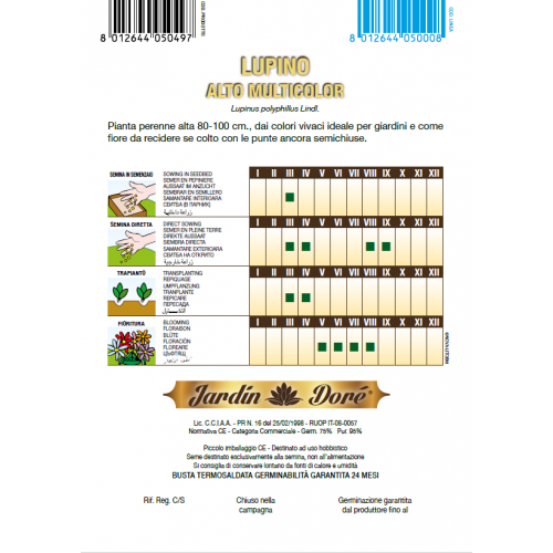 Lupin - amestec multicolor, 2 grame -...