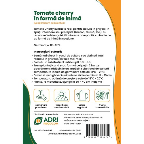 Hibrid Tomate Cherry cultura la...