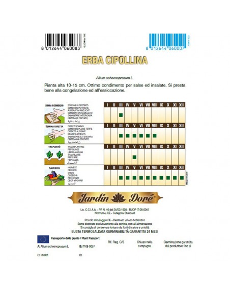 CEAPA DE TUNS (Chives) - seminte plante aromatice