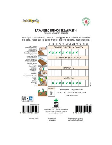FRENCH BREAKFAST - seminte Ridichi...