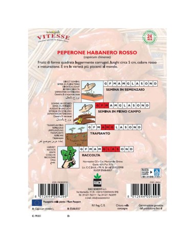 HABANERO - seminte Ardei iute rosu,...