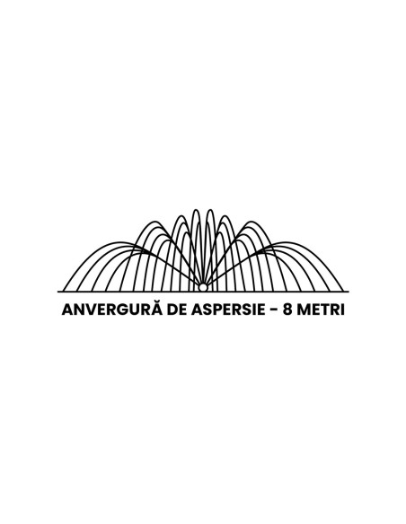 GOLDEN SPRAY D, 7-9 m anvergura aspersie - Furtun de irigare prin aspersie Golden Tree