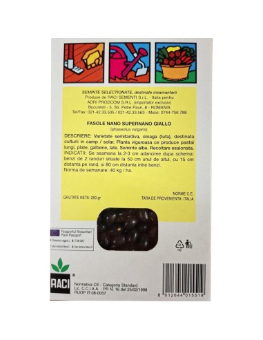 SUPERNANO GIALLO - seminte Fasole...