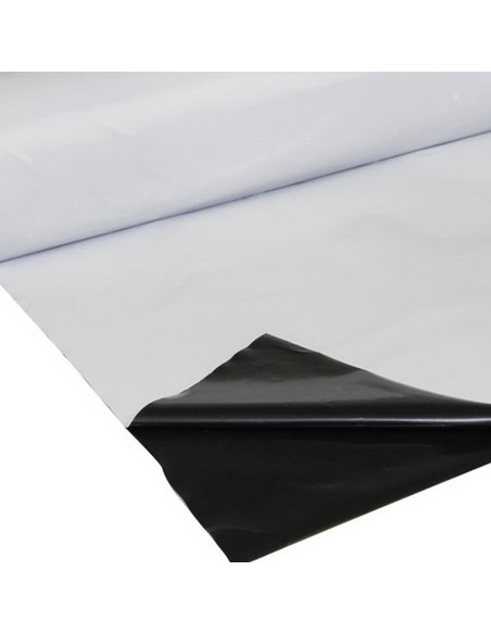 Folie mulcire alb-negru, 35 microni, perforata - GINEGAR